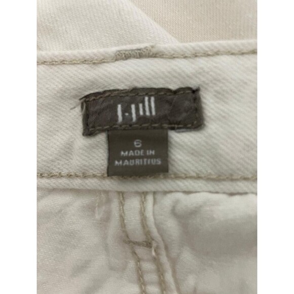 J Jill Woman's White Denim Jeans Size 6  Straight Leg Bottoms 5 Pocket Mid Rise - Picture 8 of 13